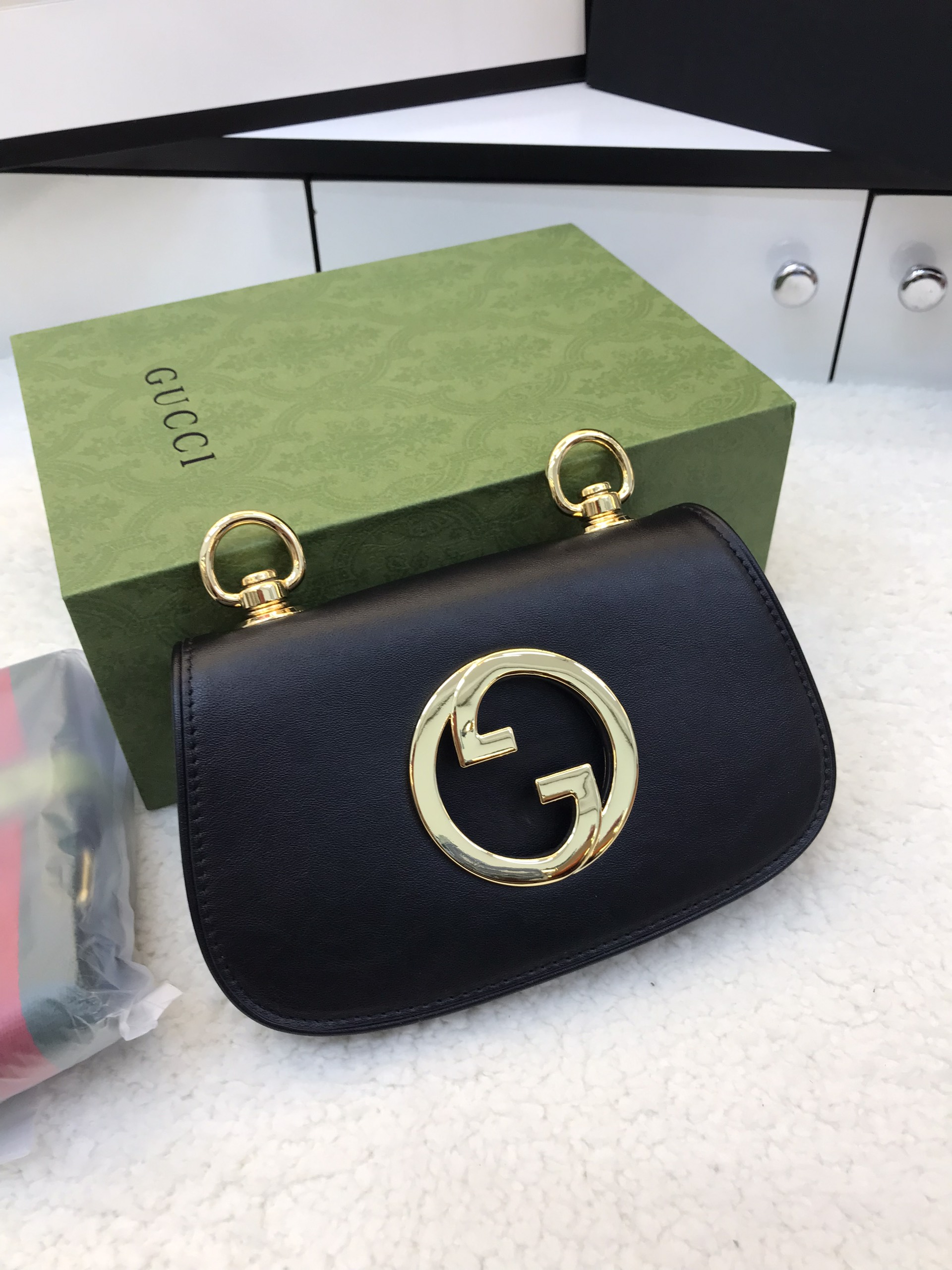 Túi Xách Gucci Super Blondie mini bag Màu Đen