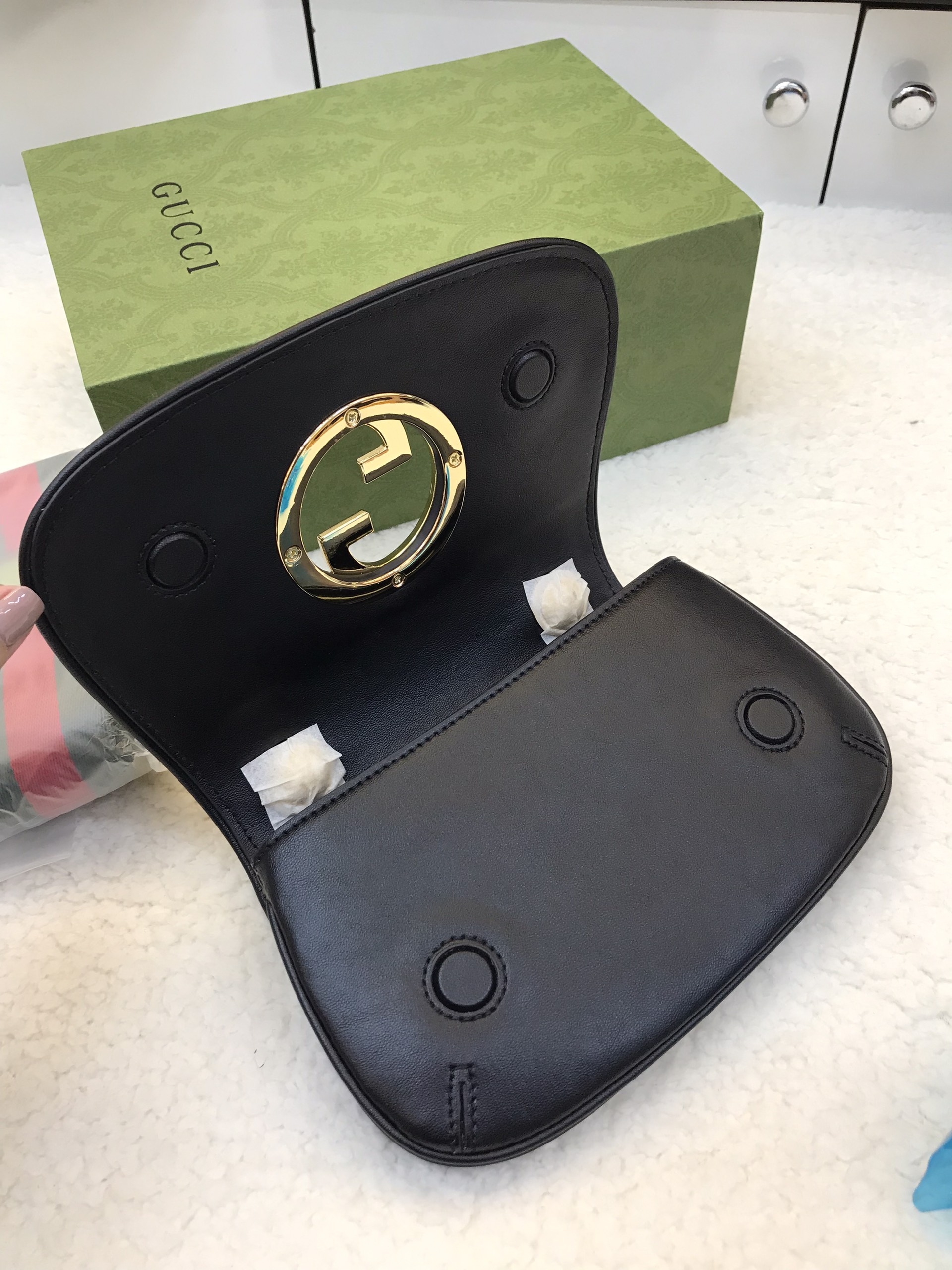 Túi Xách Gucci Super Blondie mini bag Màu Đen