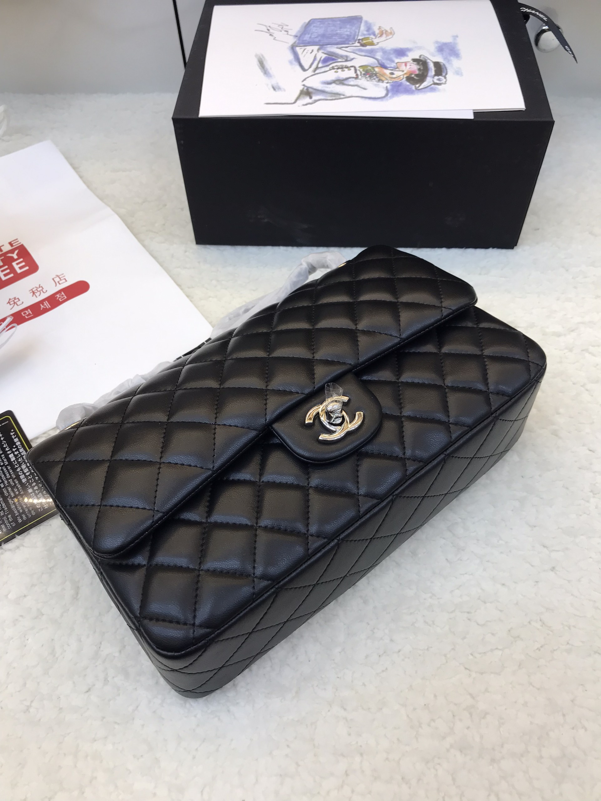Túi Xách Chanel  Classic Super Khóa Bạc Màu Đen Size 26cm