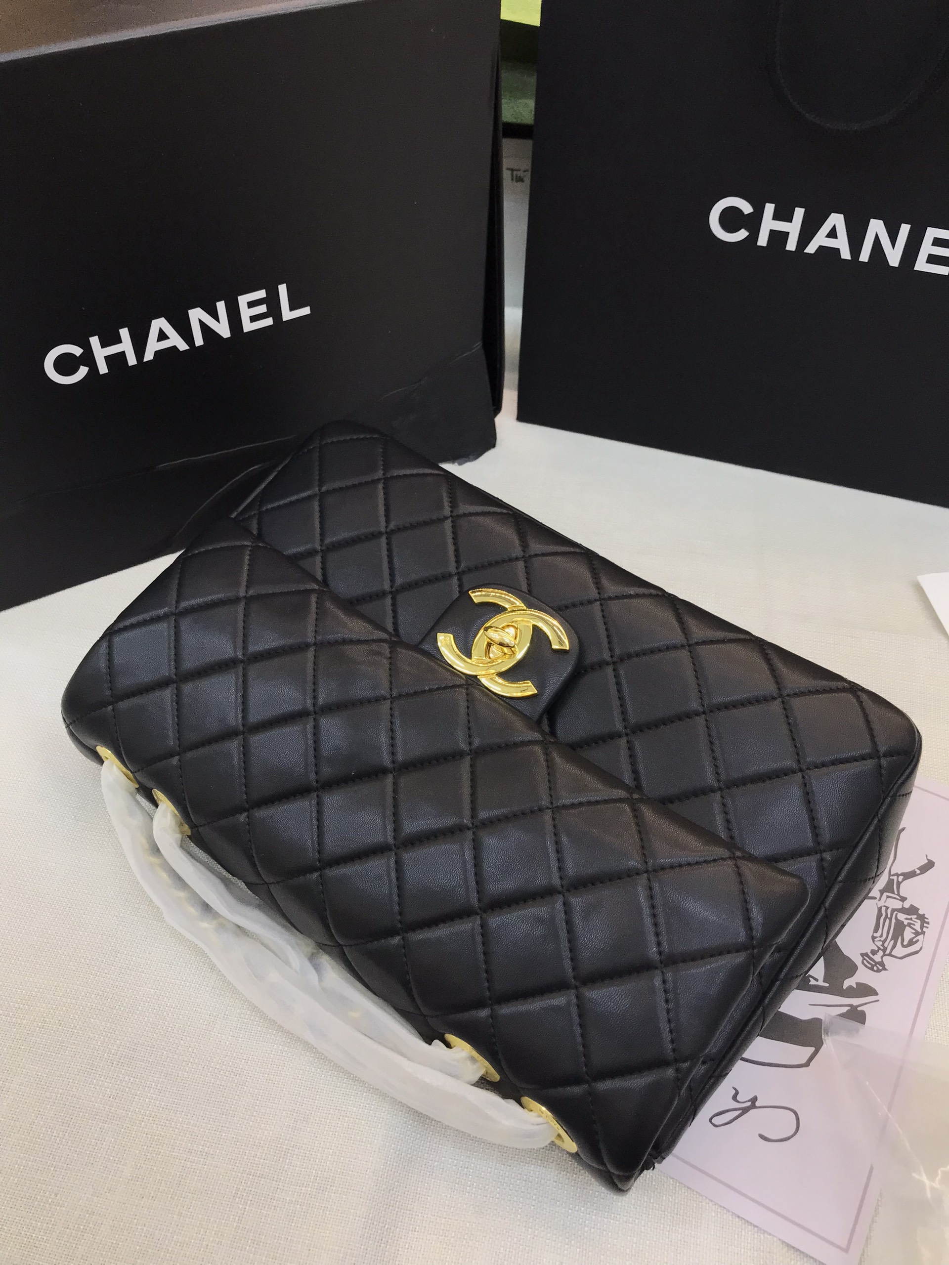 Túi Xách Chanel Classic Super Màu Đen Size 30cm