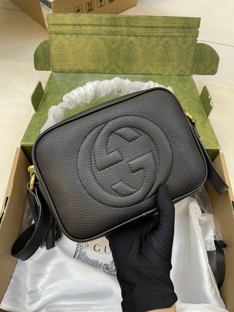 Túi xách Gucci Soho Disco Super Màu Đen Size 21cm