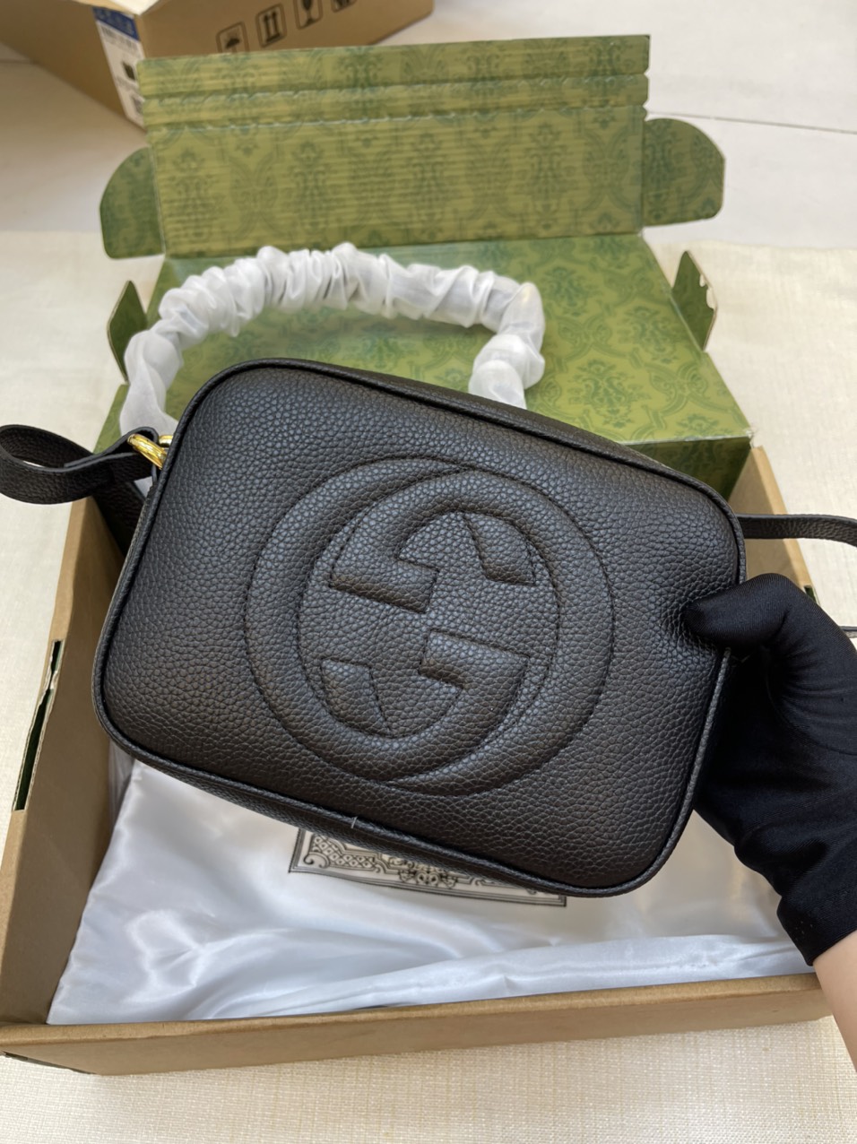 Túi xách Gucci Soho Disco Super Màu Đen Size 21cm