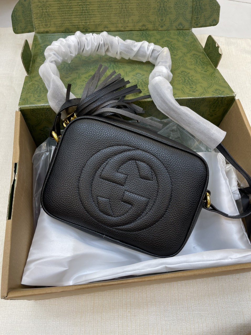 Túi xách Gucci Soho Disco Super Màu Đen Size 21cm