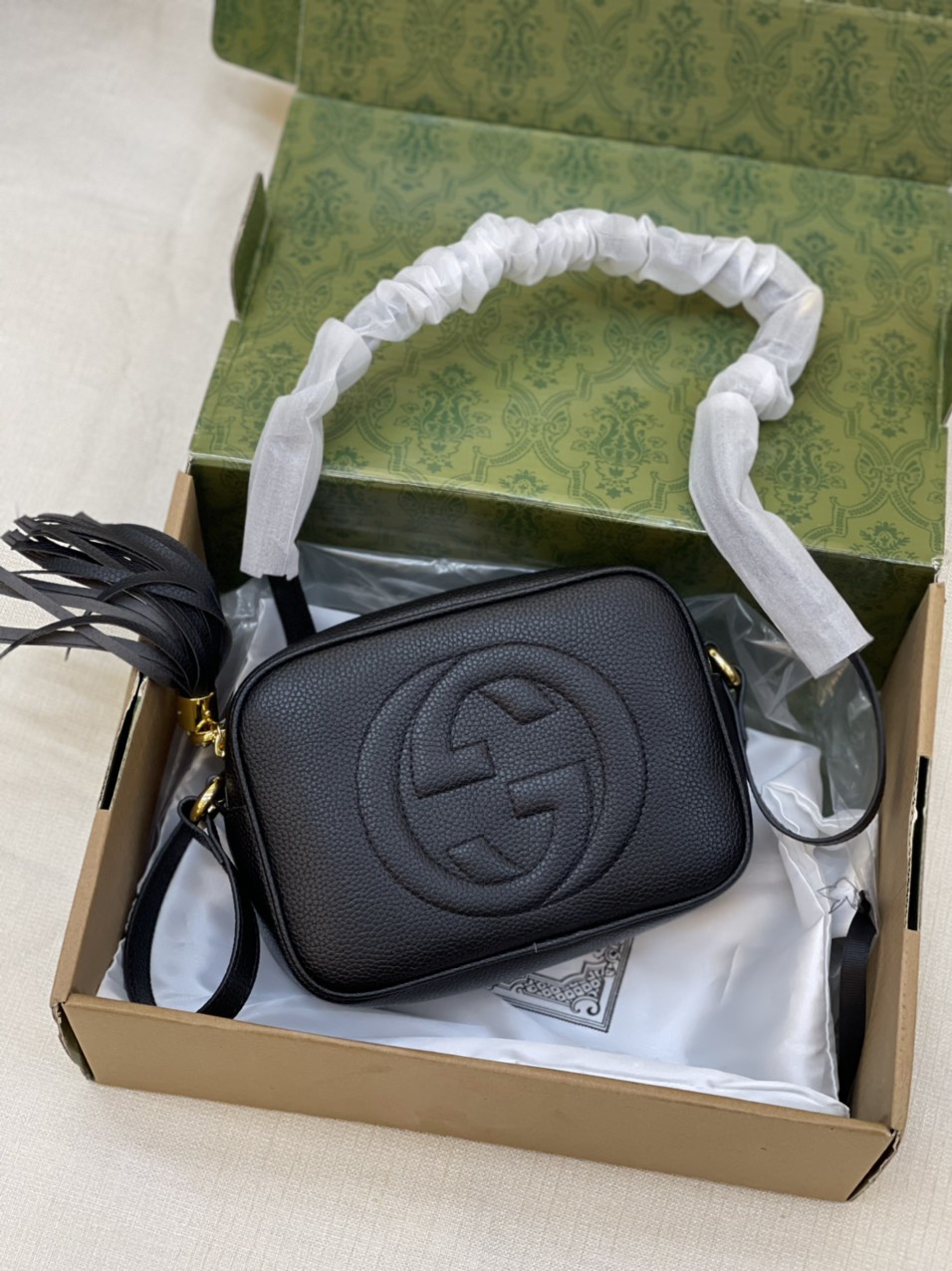 Túi xách Gucci Soho Disco Super Màu Đen Size 21cm