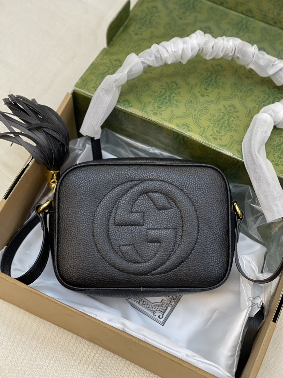 Túi xách Gucci Soho Disco Super Màu Đen Size 21cm