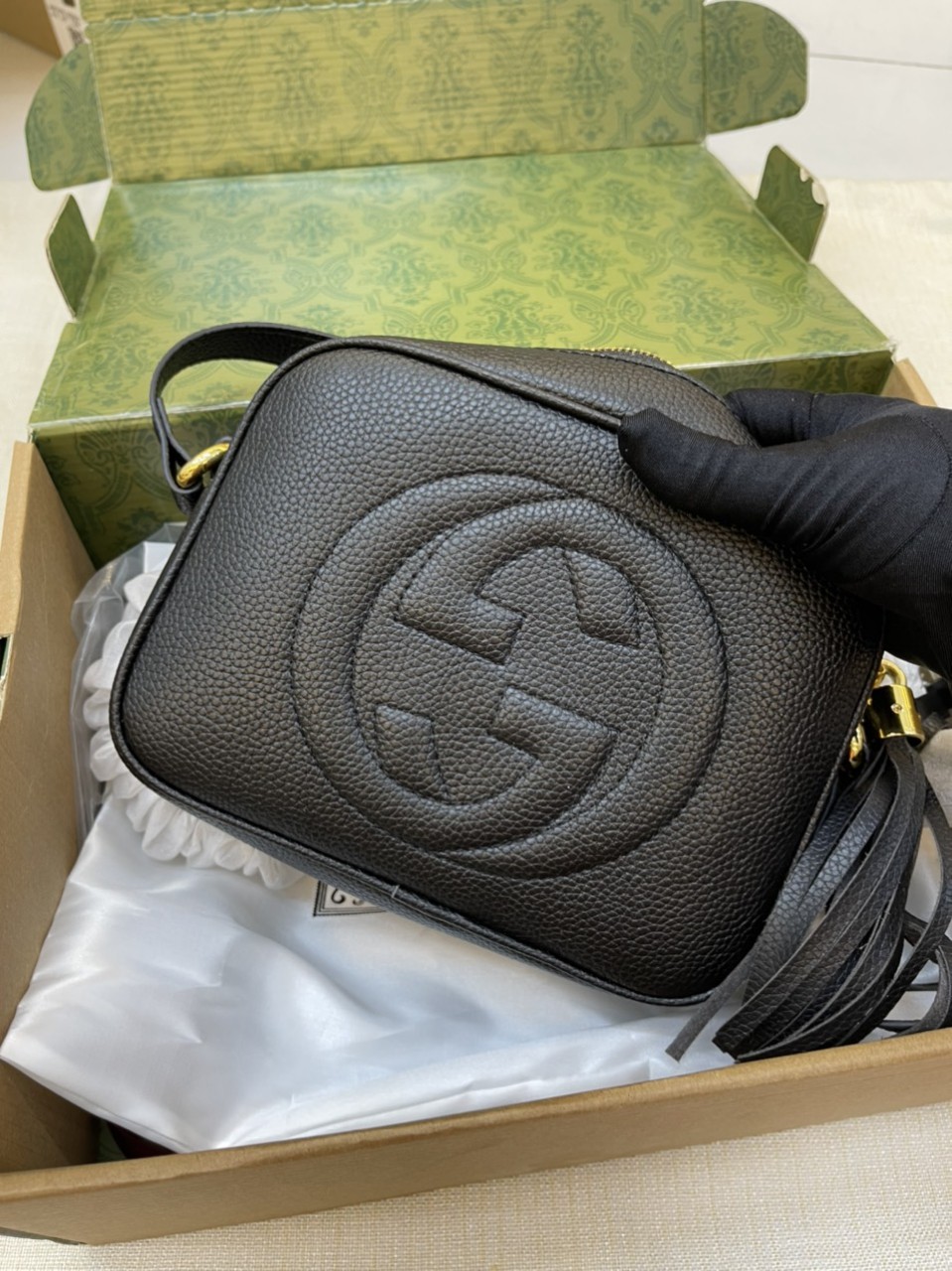 Túi xách Gucci Soho Disco Super Màu Đen Size 21cm