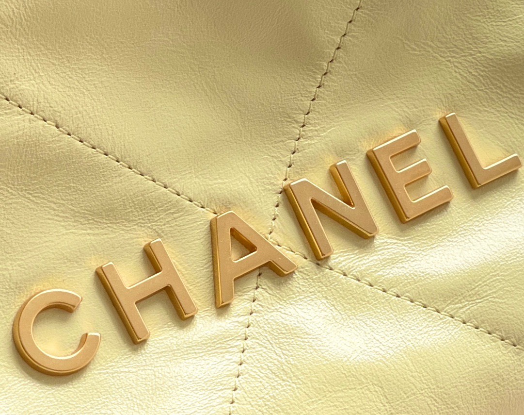 Túi Chanel Shiny Calfskin Gold Tone Metal %&&&%Light Yellow%&&&% Vip AS3980