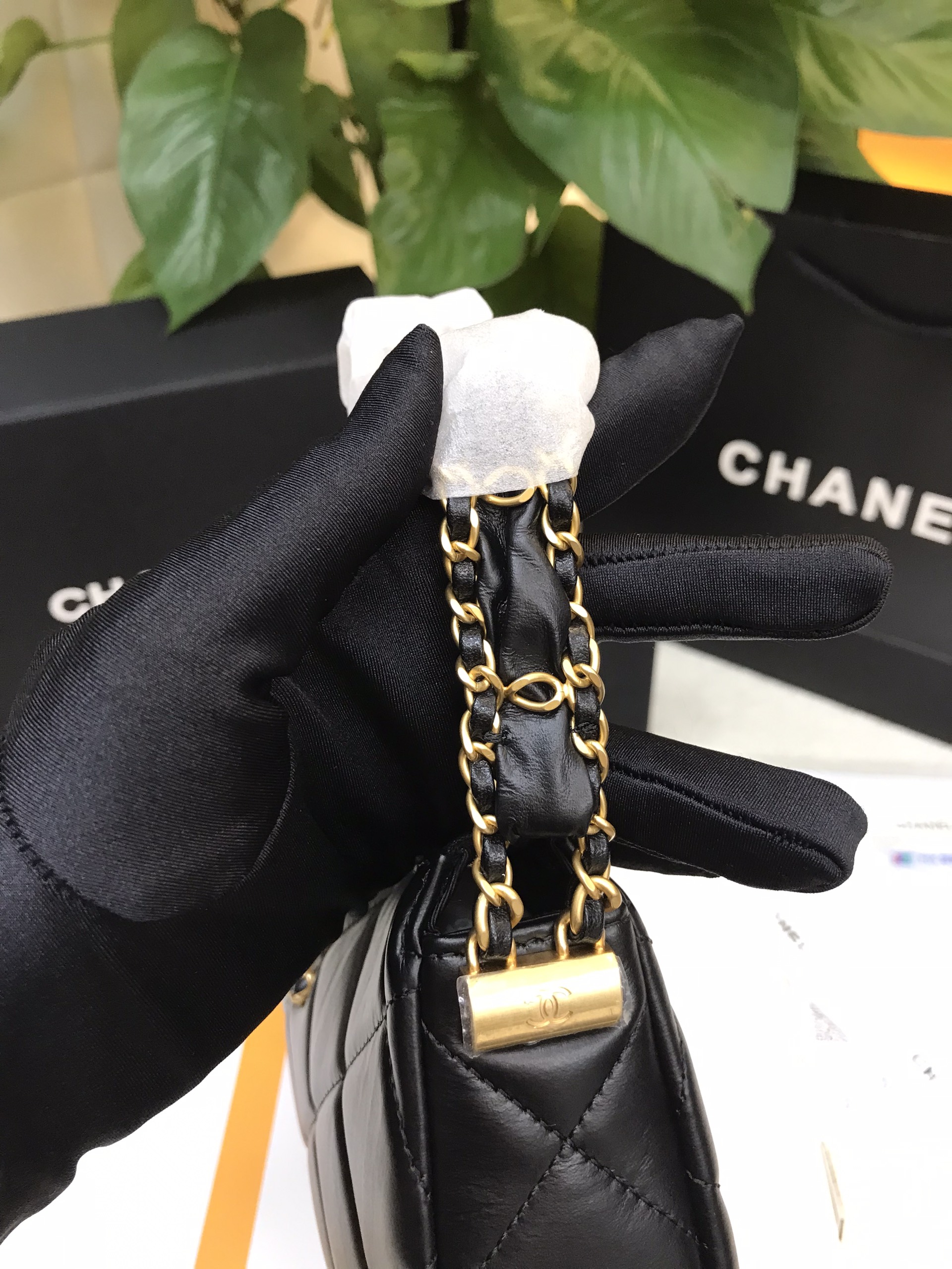 Túi Chanel Style Leather Logo Handbags C19 Siêu Cấp Size 19cm