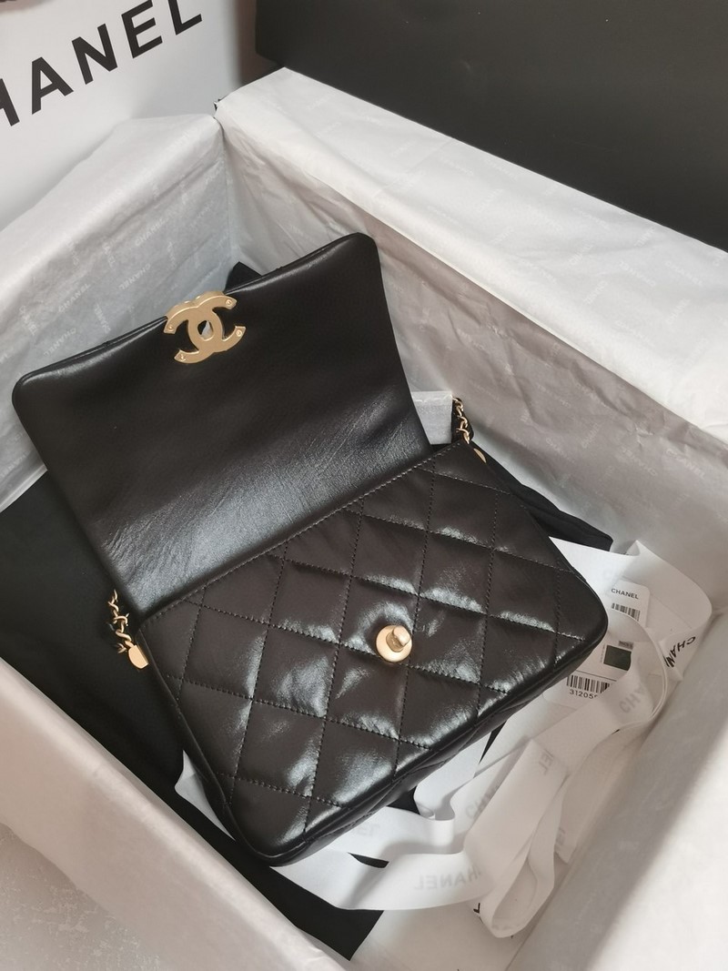 Túi Đeo Chéo Nữ Chanel 23K Màu Đen Siêu Xinh AS4423 Bag