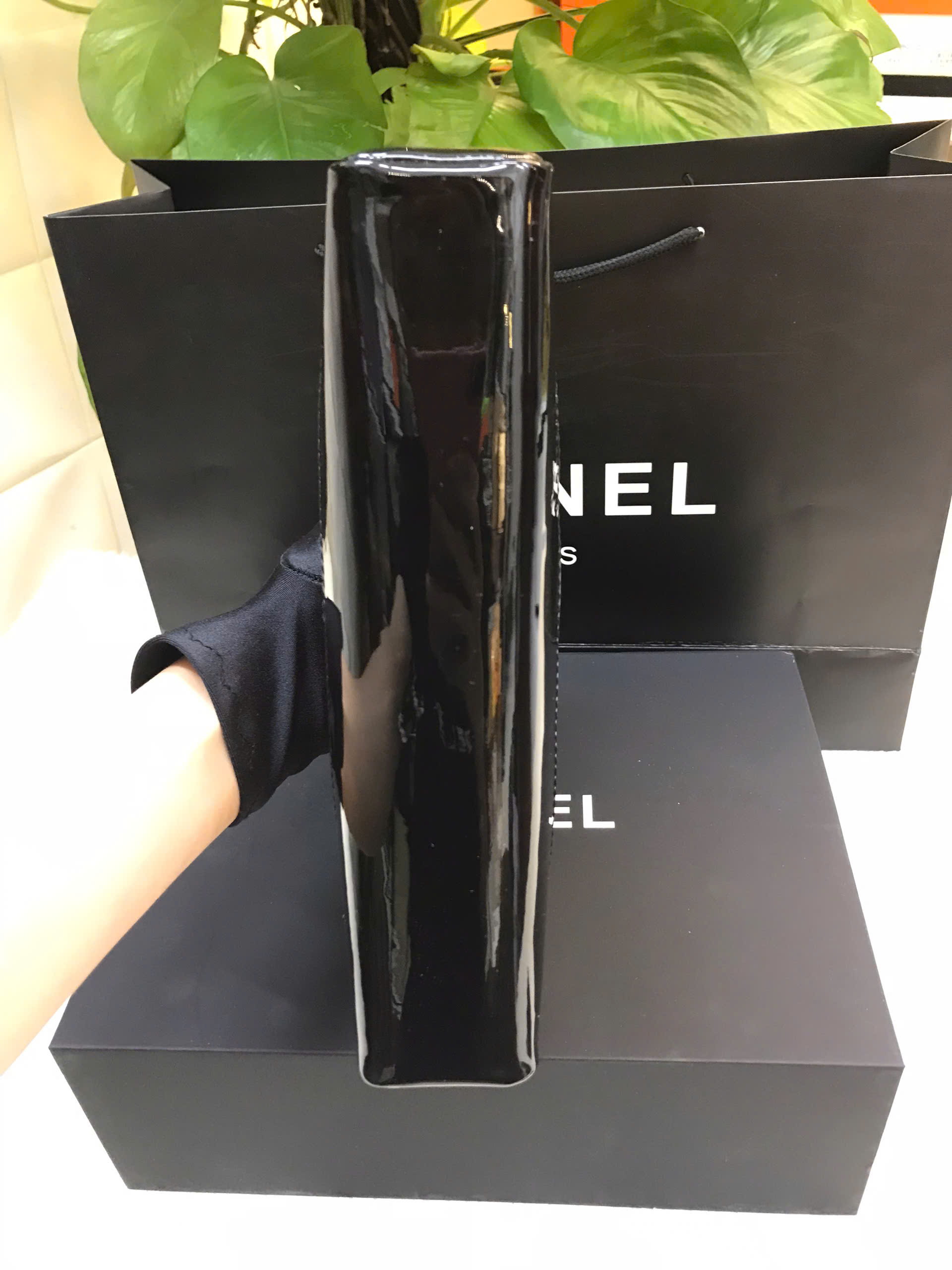 Túi Chanel Mini 31 Bag Patent Black And Yellow Siêu Cấp Size 23cm