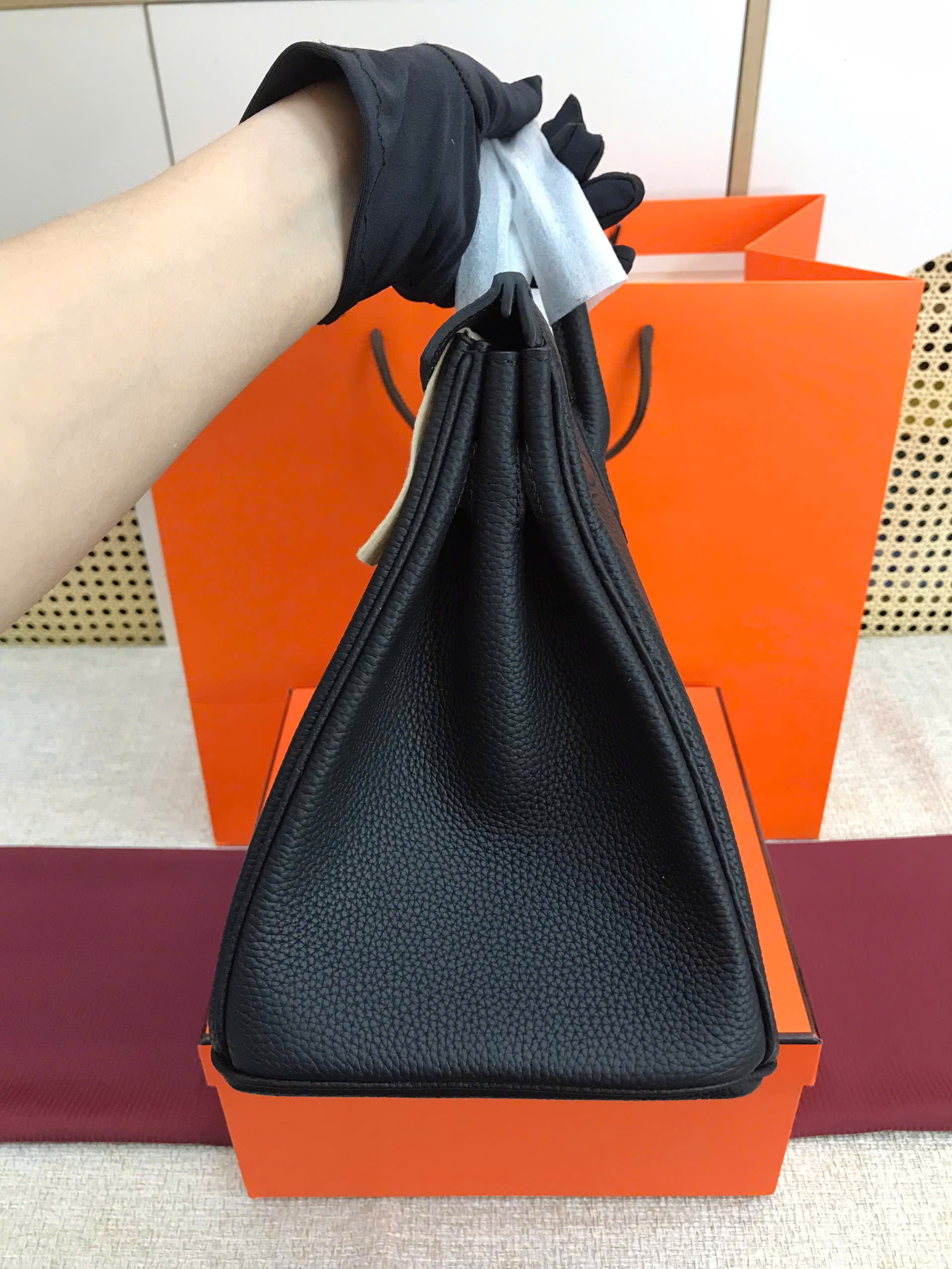 Túi Hermes Birkin Super Màu Đen Lót Đen Size 30cm
